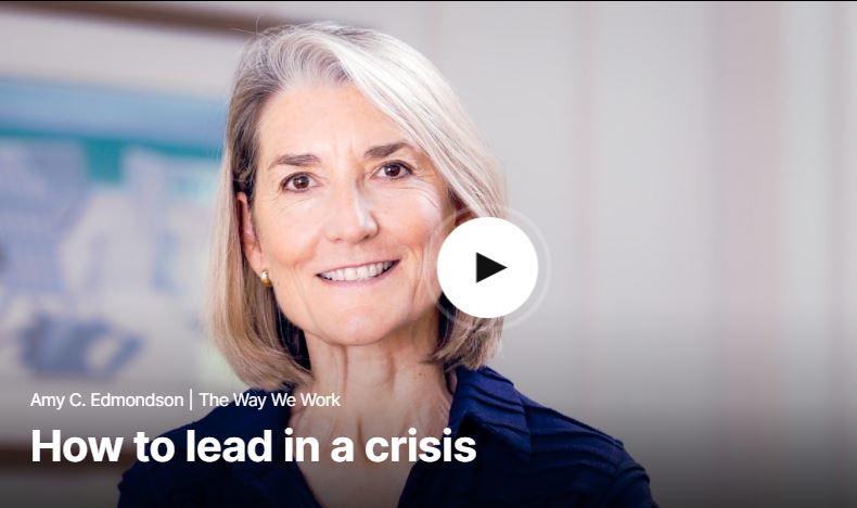 How to lead in a crisis