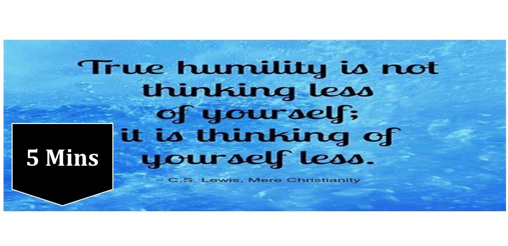 Why Leaders need to be Humble